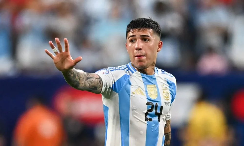 Enzo Fernandez on Argentina jersey-parliamentvanguard.com