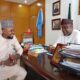 From Right, Hon. Erasmus Ekpang, Commissioner for Information, CRS in a chat with Prince Atibile, Editor, Parliament Vanguard.