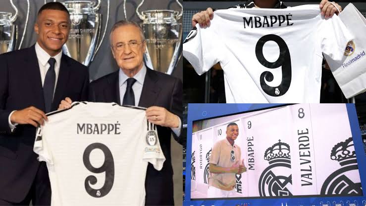 Mbappe unveiling to Real Madrid fans.