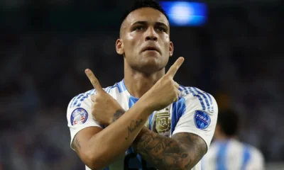 Martinez moves level with Maradona in Argentina win