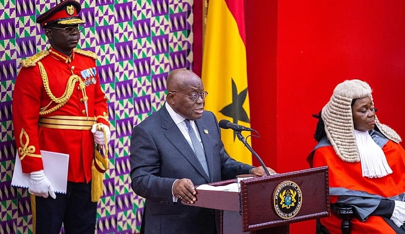 Ghana's President ADC Collapse As Akufo Presents State Of The Nation Address