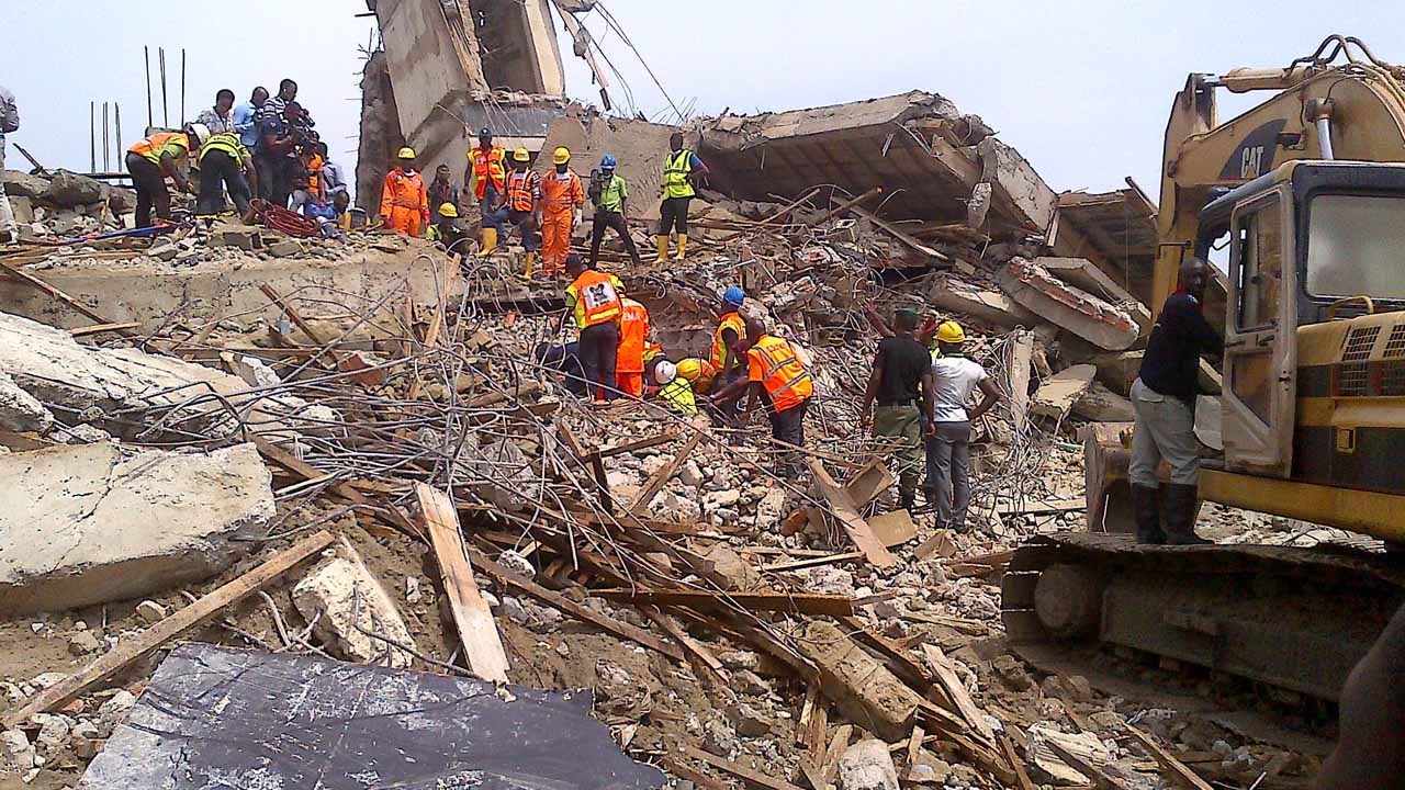 Workers Trapped As Two-storey Building Collapses In Lagos